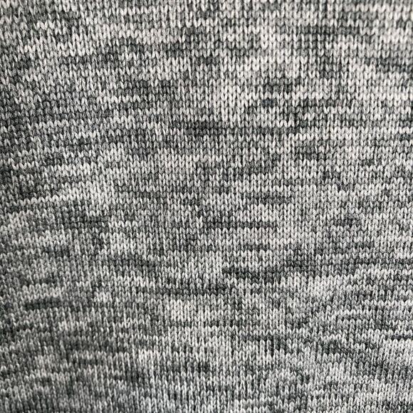 Lands End Womens Gray Fleece Quarter Zip Pullover Jacket Size L Oversized Layers - Picture 12 of 12